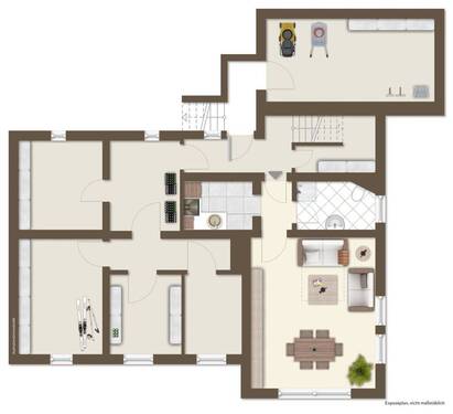 Untergeschoss mit Einliegerwohnung - 