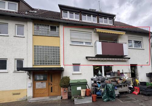 Rückansicht Wohnung markiert - 4 Zimmer Etagenwohnung zum Kaufen in Stuttgart