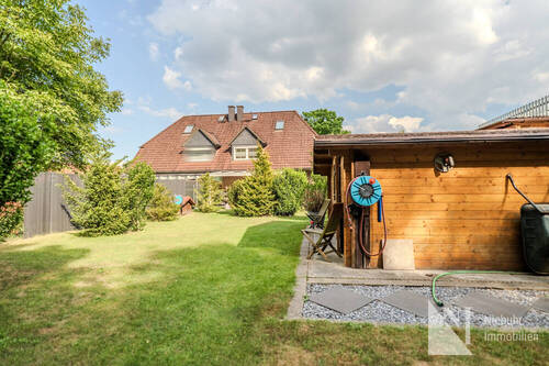 Gartenansicht - Doppelhaushälfte mit 145,00 m² in Brietlingen zum Kaufen