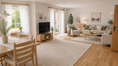 Wohnzimmer Visualisierung - 5 Zimmer Einfamilienhaus in Buchholz in der Nordheide / Holm-Seppensen
