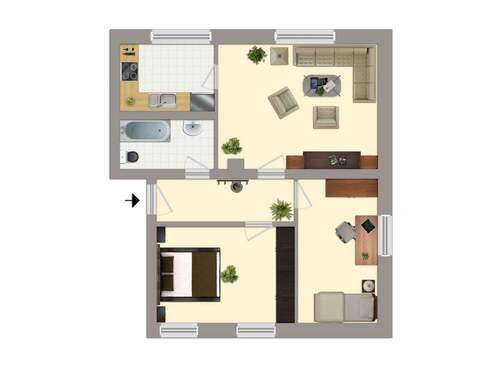 3-RWE rechts - 4 Zimmer Etagenwohnung zur Miete in Altenburg