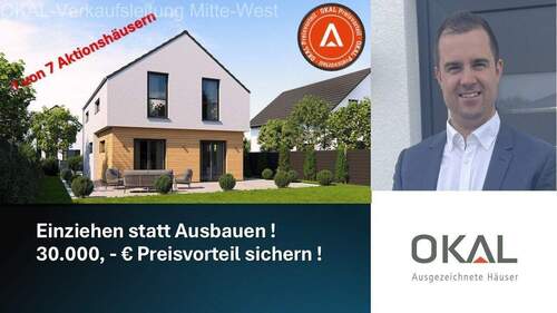 Bild 1 - AKTION !! Ihr Traumhaus - gebaut auf Ihrem Grundstück oder mit unserem Grundstücksservice - EINZUGSFERTIG