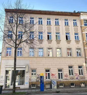 Hausansicht - 2 Zimmer Etagenwohnung zur Miete in Leipzig