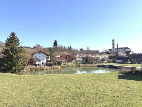 Ausblick vom Balkon - 4 Zimmer Etagenwohnung in Bad Birnbach