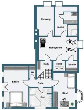 Unter- und Kellergeschoss - 