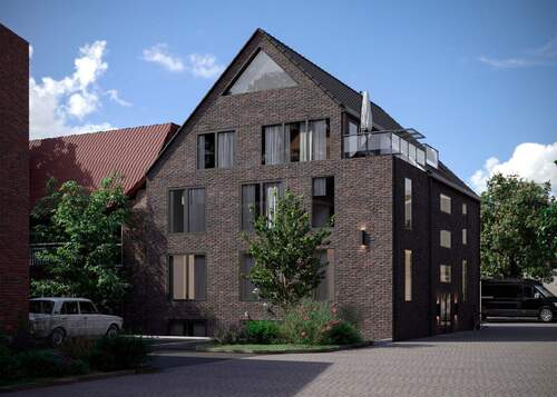 Planung Ansicht hinten - Neubaugrundstück für ein Ärztehaus mit ca. 474 m² BGF