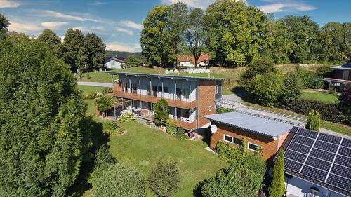 Ansicht Süden - Einziehen und Wohlfühlen! Modernes Einfamilienhaus in der Gemeinde Kirchberg im Wald, Bay. Wald