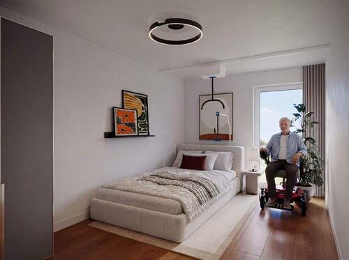 Visualisierung Schlafzimmer - 2 Zimmer Etagenwohnung zum Kaufen in Uetze