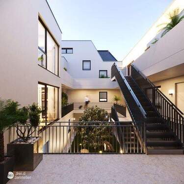 Außenansicht Atrium - 2 Zimmer Etagenwohnung zur Miete in Siegburg