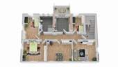 1. Obergeschoss 3D - 