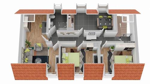 Dachgeschoss 3D - 