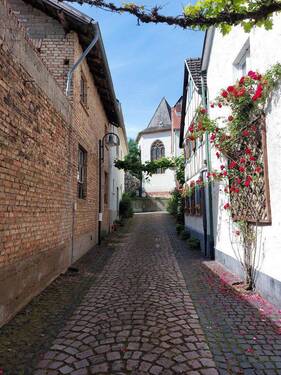 Gasse mit Hufschmiede - 