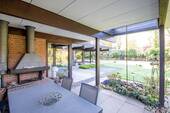 Kamin auf der Terrasse - 7 Zimmer Einfamilienhaus in Lüneburg