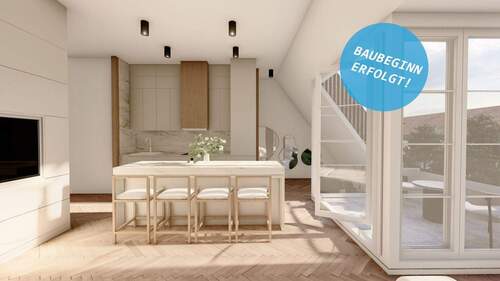 Visualisierung Baubeginn 53qm - Erstbezug - hochwertiger Dachgeschoss-Ausbau mit 2 Zimmern in Tempelhof