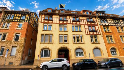 Hausansicht - Modern sanierte 1,5-Zimmer-ETW mit Terrasse in Stuttgart-Heslach