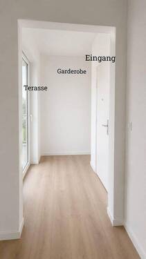 Eingang Terasse - 3 Zimmer Etagenwohnung zur Miete in Rüdesheim