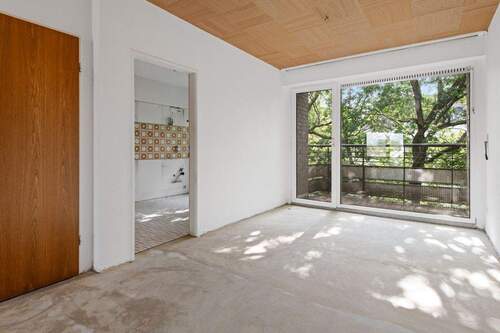 Essbereich mit Küche und Morgen-Loggia - Etagenwohnung mit 120,60 m² in Düsseldorf / Unterbach zum Kaufen