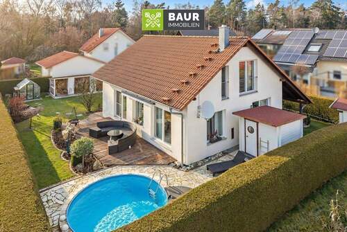 Titelbild - 360°ITop gepflegtes EFH mit schönem Garten in Wilhelmsdorf am Ried - ideal für Paare & kleine Familien