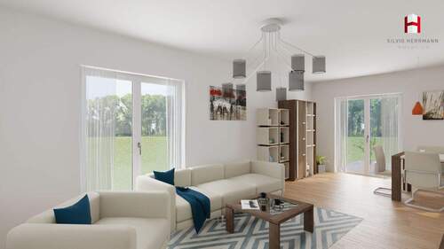 Wohnzimmer - 3 Zimmer Etagenwohnung in Bestensee