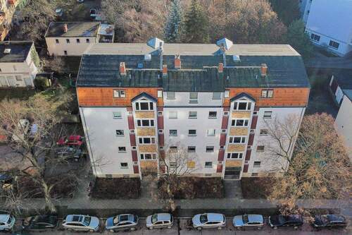 Luftbild Eingangsfassade - Mehrfamilienhaus, Wohnhaus in Berlin zum Kaufen