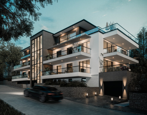 Objektansicht - Neubau vor Fertigstellung in Bestlage Kettwigs - Außergewöhnlicher, ca. 103qm großer Außenbereich und ca. 148qm Innenmaß mit 4,5 Zi.