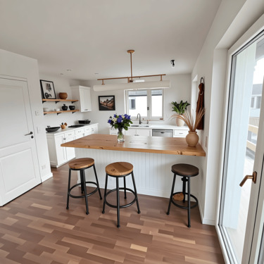 Küche - 5 Zimmer Doppelhaushälfte zur Miete in Riedering