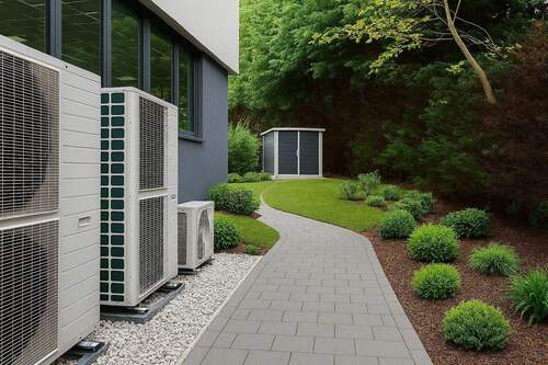 Außenanlagen mit Wärmepumpen - 