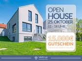 EFH Außenansicht Portale - HOCHWERTIGE AUSSTATTUNG TRIFFT WEITBLICK: EXKLUSIVES ZUHAUSE IN WÖRTHSEE