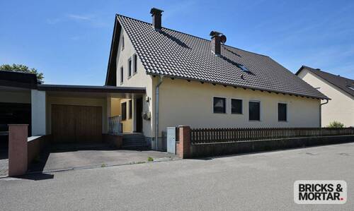 Ansicht Nord - Handwerker aufgepasst! Viel Platz, Kachelofen und starkes Zukunftspotenzial in Dillingen-Kicklingen