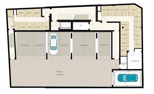 Keller, Tiefgarage - 