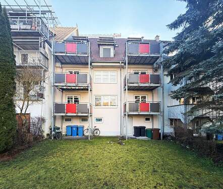 Gebäudeansicht Gartenseite - 2 Zimmer Etagenwohnung in Tuttlingen