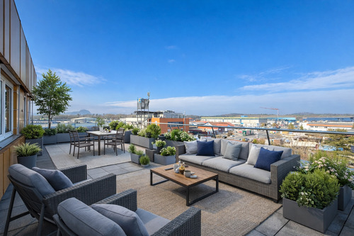 Einrichtungsbeispiel Dachterrasse - 