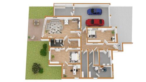 Gartengeschoss / Einliegerwohnung - 