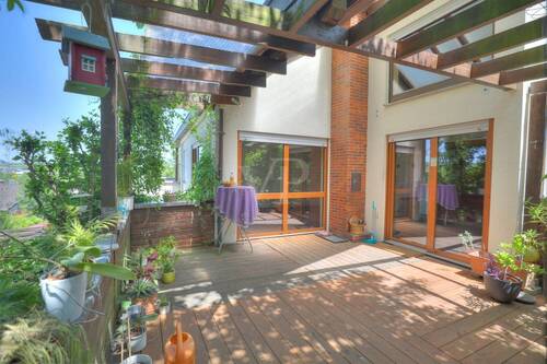 Terrasse oben - Einfamilienhaus mit 225,00 m² in Bretzfeld / Schwabbach zum Kaufen