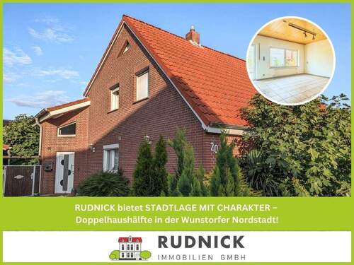 RUDNICK bietet STADTLAGE MIT CHARAKTER - RUDNICK bietet STADTLAGE MIT CHARAKTER - Doppelhaushälfte in der Wunstorfer Nordstadt!