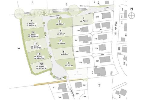 Lageplan am Trotz II - 
