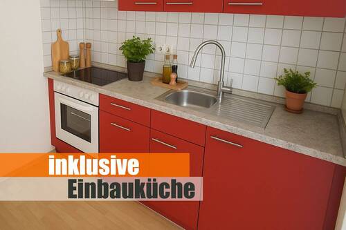 inklusive Einbauküche - Gemütliche 2-Zimmer Wohnung mit Einbauküche und Balkon in grüner und ruhiger Lage Nähe Stadtpark!