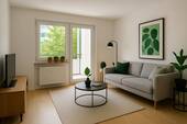 Wohnzimmer (Einrichtungsbeispiel) - 2 Zimmer Etagenwohnung zur Miete in Chemnitz
