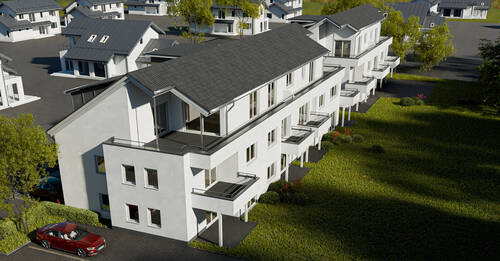 Balkone + Terrassen in Südrichtung - 2 Zimmer Etagenwohnung in Meißenheim