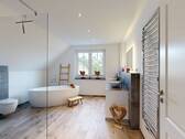 Tageslicht-Vollbad im Dachgeschoss - 
