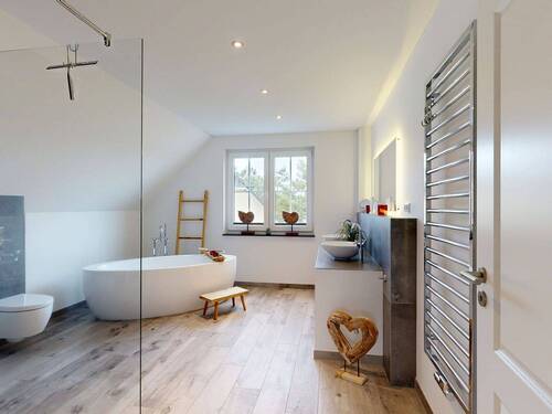 Tageslicht-Vollbad im Dachgeschoss - 