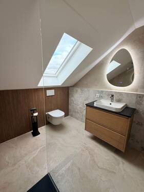 Badezimmer - Etagenwohnung mit 70,00 m&sup2; in Kissing zum Kaufen