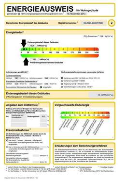 Energieausweis - 2 Zimmer Etagenwohnung in Osnabrück