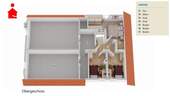 Grundrissvisualisierung Dachgeschoss - 