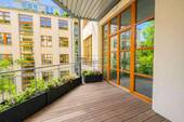 Balkon zum entspannen - Architekten-Loft im Grünen - ruhig & mitten im Kiez