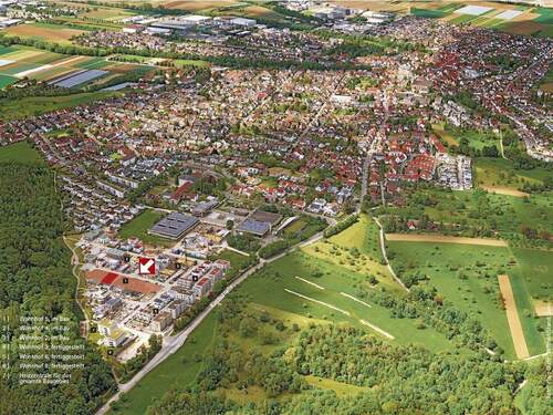 Luftbild - 5 Zimmer Reihenendhaus zum Kaufen in Neuhausen auf den Fildern