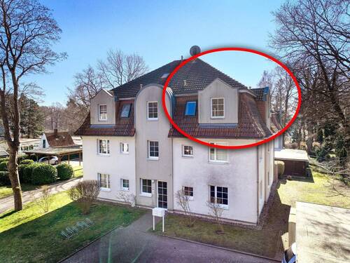 Hausansicht Luftbildaufnahme - Etagenwohnung mit 65,00 m&sup2; in Ostseeheilbad Graal-Müritz zum Kaufen