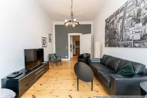 Wohnzimmer - Etagenwohnung mit 89,50 m² in Berlin zum Kaufen