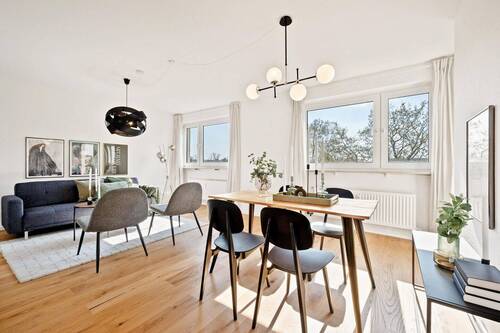 Wohnbereich - 3 Zimmer Etagenwohnung zum Kaufen in Frankfurt am Main