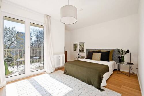 Schlafbereich - 3 Zimmer Etagenwohnung in Frankfurt am Main